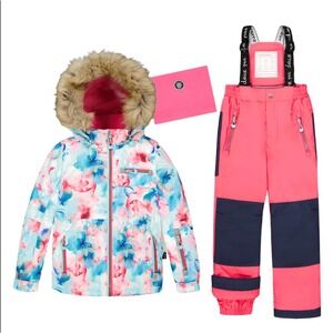 Deux par Deux Two Piece Play Snowsuit - Fandago Pink - GIRLS 10 - MSRP: $250!